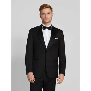 Regular Fit Smoking mit Einstecktuch Modell 'Sky', Black, 54