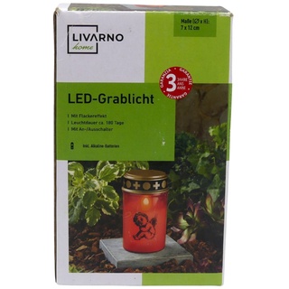 Livarno home LED-Grablicht mit Flackereffekt batteriebetreibern Lampe Laterne