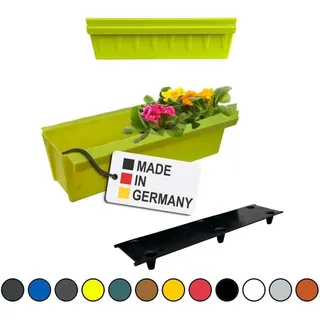 2 Euro-Paletten Blumenkästen-Einsätze inkl. Bewässerungsmatte mit Hängesystem zum Einhängen 37,3cm Hellgrün Pflanzkasten für Europalette Palette