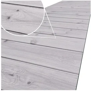 ANRO Küchenläufer Hochwertig GreenLine Flurläufer Teppichläufer Textil, Eckig, Bodenläufer 300x52cm Holz Dielen Grau pflegeleicht grau 52 cm x 300 cm