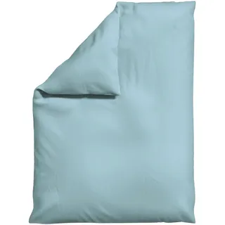 schlafgut Woven Satin Blau 155 x 220 cm