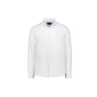 Hackett London Langarmhemd Weiß L