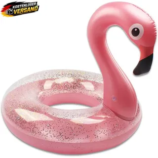 Aufblasbarer Pool Flamingo Schwimmring für Kinder Erwachsene, langlebig, 85x75cm