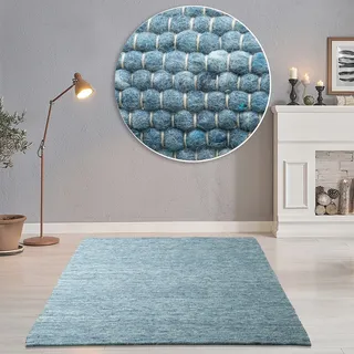 THEKO Alpen Wendeteppich 40 x 60 cm Blau