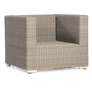 Sonnenpartner Residence Loungesessel Alu mit Polyrattan stone-grey inkl. Kissen