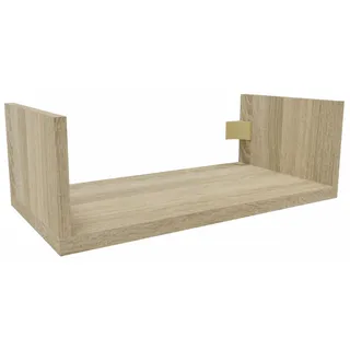 MARAND Moderne Wandregal 40 cm Breit - Regal Kinderzimmer Aufbewahrung, Wohnzimmer Bücherregal Schmal, Holzwerstoff - Sonoma Eiche