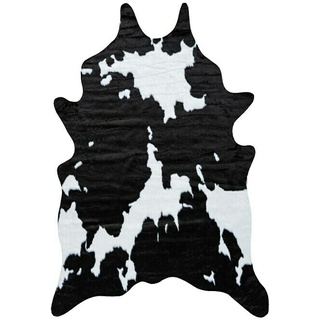Kunstfell Rodeo  (Schwarz/Weiß, 200 x 150 cm, 100 % Polyester, Kuh)
