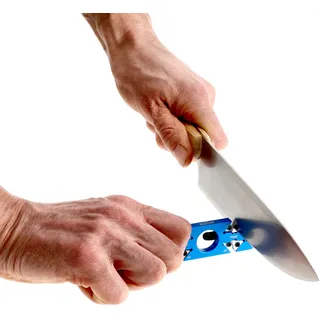 Messerschärfer THE EDGE edcSHARP blau Schärfen Schleifstein Wetzstahl Messerschärfer Schärfen Kantenschärfen