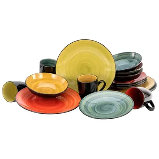 CreaTable Samoa Kombiservice 16-tlg. bunt