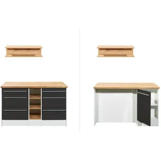 Respekta Kücheninsel Gabriel 150 cm Grau