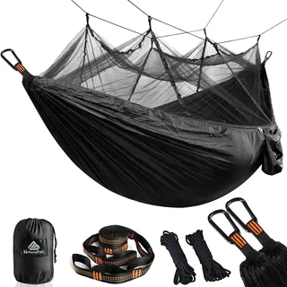 Ultraleichte Moskito Netz Camping Hängematte 300kg Tragfähigkeit,275 x 140 cm...
