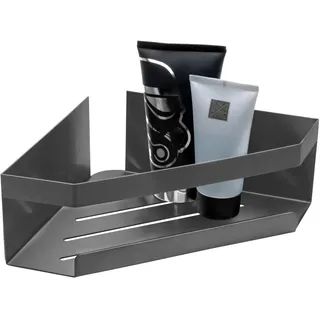 Schöner Wohnen Eckablage Meleto Gun-Metal Grey aus Edelstahl
