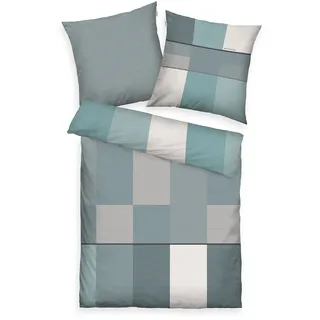 Bettwäsche TOM TAILOR Satin (LB 135x200 cm) - türkis - LB 135x200 cm