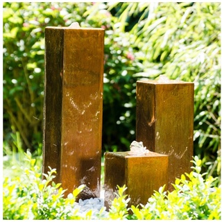 Köhko Gartenbrunnen KÖHKO® aus Cortenstahl mit LED-Beleuchtung „Brasilien“ Gartenbrunnen