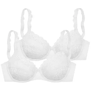 PETITE FLEUR Bügel-BH Damen 2xweiß Gr.100C