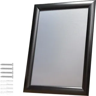 Albyco - Klapprahmen A4, Plakatrahmen, Wechselrahmen, Easy-Click-System - Fotorahmen, Posterrahmen, Frame, Rahmen A4 Format - 21 x 29,7 cm - Dicke des Rahmens 25 mm - Farbe: Schwarz - Metall