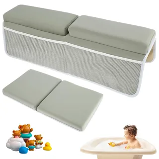 2Pcs Badewannenkissen, Badewannenkissen Nacken Ellenbogen Knie Wasserdicht, Ergonomisches Badekissen, Badewannen Kissen Stützt, Nacken Wannenkissen, Badekissen, Wannenkissen für Badewanne Home Spa