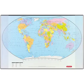 Herlitz Schreibunterlage 44 x 68cm Weltkarte