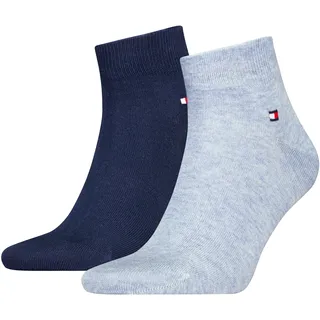 Tommy Hilfiger Men Quarter Sneakersocken 2er Pack Blau 47-49
