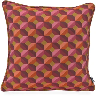 Dekokissen H.O.C.K. "H.O.C.K. Paoletta", bunt (rosa burgunder, orientalisch), B:45cm H:10cm L:45cm, Polyester, Dekokissen_Sitzkissen_Kissenhüllen