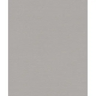 Rasch Tapete 732320 - Helle Vliestapete mit Leinenmuster in Mittelgrau aus der Kollektion Deco Style