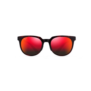 Maui Jim Unisex Wailua Sonnenbrille, Rot/Schwarz Schildkröte/Hawaii Lava polarisiert