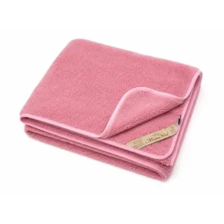 Merino Schafwolldecke/Kuscheldecke, ROSA Decke 160 x 200 cm 100% Merinowolle, Schafwolle Merinowolle DOPPELT Decke ROSA 160 x 200 cm