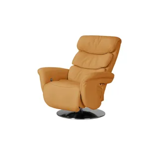HIMOLLA Relaxsessel 7628 Leder 83 x 107 x 88 cm Gelb mit Relax-Funktion