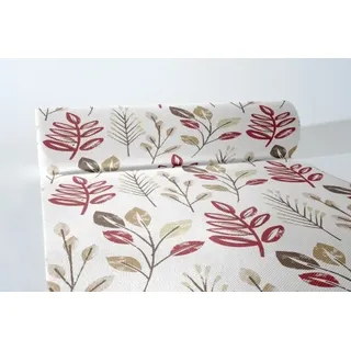 Mank Tischläufer Airlaid Cedrik Bordeaux-Braun, 40 cm x 24 m, 1 Stück - Tischtuch Tischwäsche Herbst