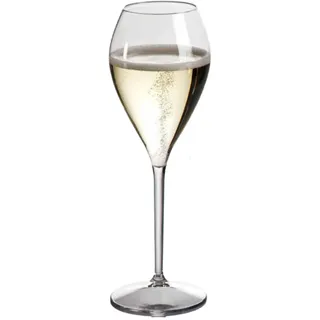 AIOS Prosecco-Gläser aus unzerbrechlichem Tritan-Kunststoff, Fassungsvermögen 165 ml