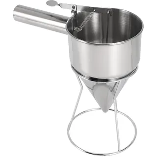 Agwuoetr Hand Gehaltener Trichter Aus Edelstahl Pellets Trichter Werkzeug Hand Mischer Batterie Trenner