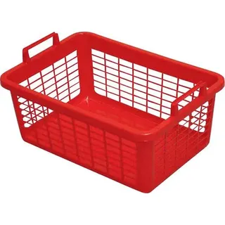 Wäschekorb eckig 80 l, 80 cm, rot