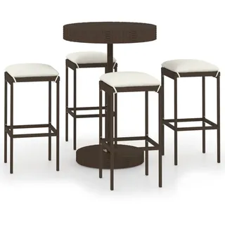 vidaXL Gartenbar-Set 5-tlg. Braun