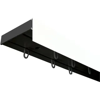 SN DECO GROUP Gardinenschiene SH (1) 2-läufig Ø 7,7 mm 510 cm Schwarz/Weiß