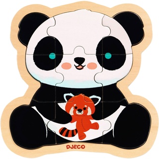 Puzzle Panda 9-Teilig Aus Holz