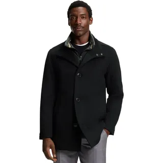 Boss Schwarz H-Coxtan Winterjacke schwarz einfarbig Wolle normale Passform - Schwarz - L