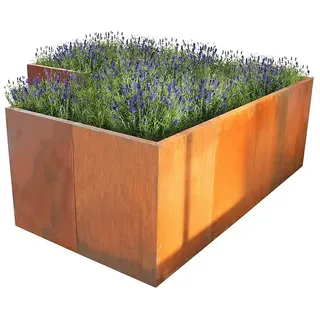 Palatino Hochbeet Urban L-Form  (200 x 200 x 70 cm, Stahl, Rostbraun)