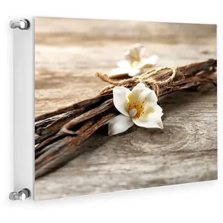Magnet Heizkörperverkleidung Heizkörperabdeckung 60 x 60cm Blume Holz