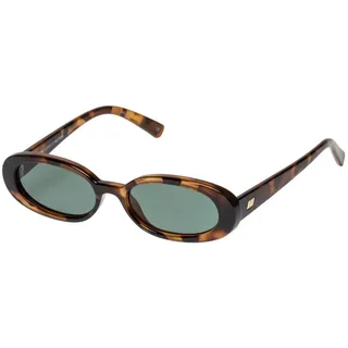 LE SPECS OUTTA LOVE Damen-Sonnenbrille Vollrand Oval Kunststoff-Gestell, braun