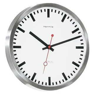 Hermle Hermle Funk-Bahnhofsuhr, silber