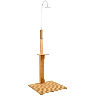 vidaXL Gartendusche Holz braun 0,81 m