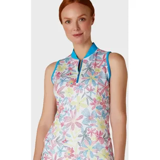 Callaway Golfrock Callaway Chevron Floral Print Flounce Golf Dress Damen S (1-tlg) UV-Schutz,Stretch weiß S