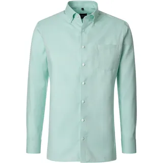 Businesshemd VENTI "VENTI Businesshemd uni", Herren, Gr. 43, Normalgrößen, grün (mint), 100% Baumwolle, unifarben, comfort fit, Hemden