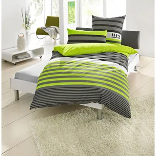 OTTO home Majoran Linon grün 135 x 200 cm + 40 x 80 cm