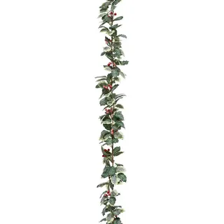 atmosphera createur d ́interieur Girlande, Grün, Textil, 180 cm, Dekoration, Weihnachtsdekoration, Dekoblumen