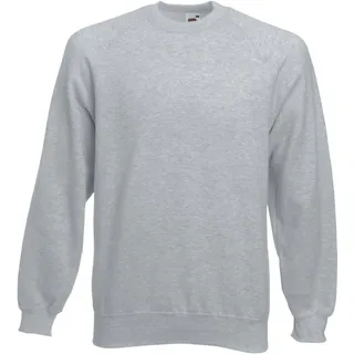 FRUIT OF THE LOOM Raglan Sweatshirt Heather Grey S