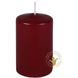 Jaspers Kerzen Stumpenkerzen bordeaux 120 x 70 mm, 10 Stück