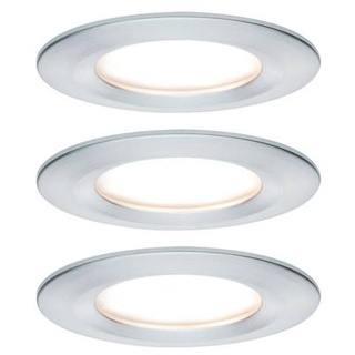 Paulmann Nova Bad-Einbauleuchte 3er Set LED LED 18W IP44 Aluminium (gedreht)