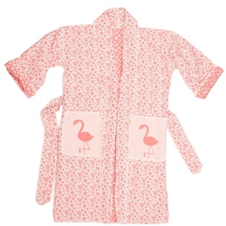 David Fussenegger Kimono Bademantel 'Flamingo' S/M Grenadine