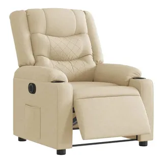 vidaXL Relaxsessel Elektrisch Creme 93 x 99 x 0 cm Beige